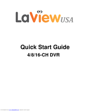 LaView USA 16-CH DVR Quick Start Manual