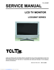TCL LCD32B67 SERIES Service Manual
