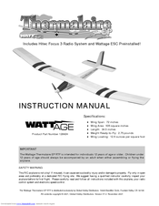 Wattage Thermalaire EP RTF Instruction Manual