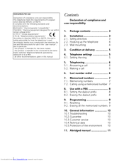 Swisscom Classic D3 User Manual