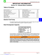 Mercury Four Stroke Installation Manual