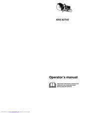 Partner K950 Active Operator's Manual