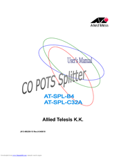Allied Telesis AT-SPL-B4 User Manual