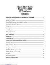 Cisco 7961 Quick Start Manual