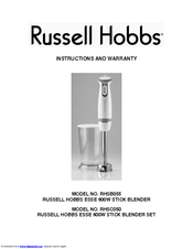 Russell Hobbs RHSB055 Instructions And Warranty