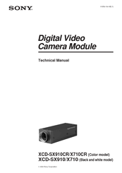 Sony XCD-SX910/X710 Technical Manual