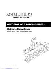 Allied 7235 Operator And Parts Manual
