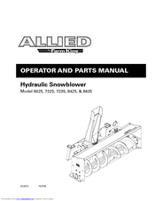Allied 6025 Operator And Parts Manual
