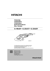 Hitachi G 18UC Handling Instructions Manual