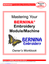 Bernina aurora Embroidery Machine Owner's Manual