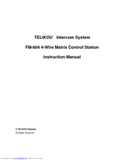 Telikou FM-804 Instruction Manual
