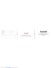 Accurist CP00 Instructions Manual
