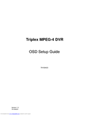 Triplex MPEG-4 User Manual