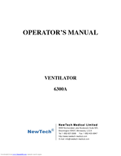 Newtech 6300A Operator's Manual