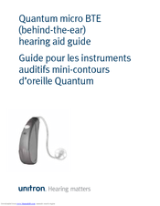 Unitron Quantum micro BTE User Manual