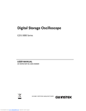 GW Instek GDS-3554 User Manual