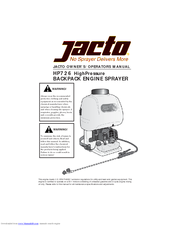 Jacto HP726 Owner's/Operator's Manual