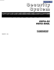 ADEMCO VISTA-5OUL User Manual