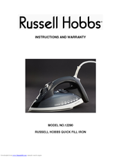 RUSSELL HOBBS 12290 Instructions And Warranty