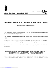 Crosslee PLC BG 44A Installation And Service Instructions Manual