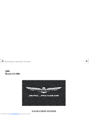 Goldwing Honda GL1800 2008 User Manual