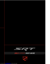 Dodge Viper SRT 2013 User Manual