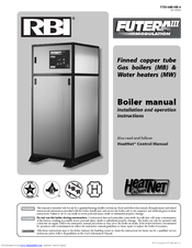 Rbi FUTERA III Series Installation And Operating Instructions Manual