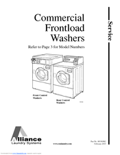 Alliance Laundry Systems 261*H Service Manual