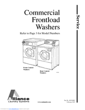 Alliance Laundry Systems HWRY61WH1102 Service Manual