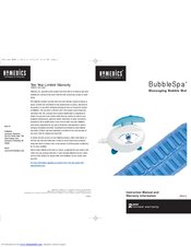 HoMedics BubbleSpa BMAT-4 Instruction Manual