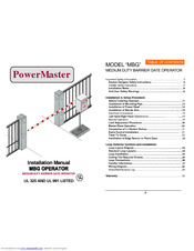 PowerMaster MBG Installation Manual