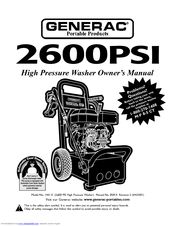 Generac Power Systems 2600 PSI Owner's Manual