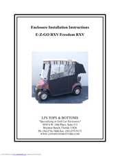 LJ'S TOPS & BOTTOMS Freedom RXV Installation Instructions Manual