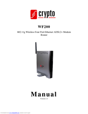 Crypto WF200 Manual