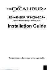 Excalibur RS-X60-EDP Installation Manual