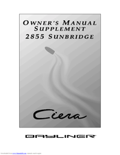 Bayliner 2855 Sunbridge Owner's Manual