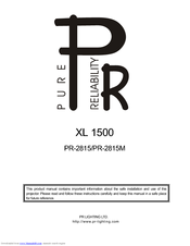 Pr Lighting XL 1500 User Manual