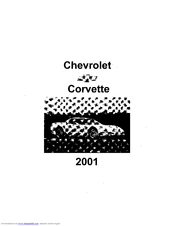Chevrolet 2001 Corvette Owner's Manual