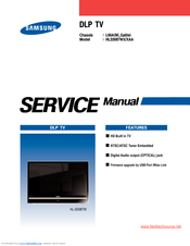 Samsung Hls5087wx Xaa Manuals Manualslib