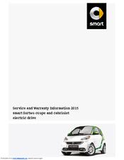 SMART fortwo 2015 Service And Warranty Information