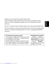 Citizen H800 Manuals | ManualsLib
