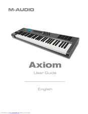 M-Audio AXIOM User Manual