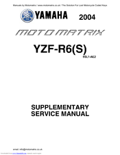 Yamaha Yzf R6 S Supplementary Service Manual Pdf Download Manualslib