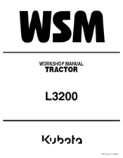 Kubota L3200 Workshop Manual