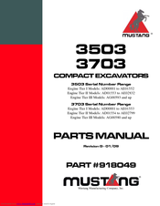 Mustang 3503 Parts Manual