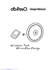 dbRevO Wireless Tech All-in -One Design Usage Manual