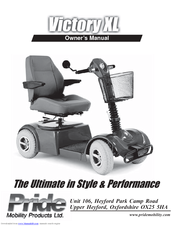 Pride Mobility Victotory XL Owner's Manual