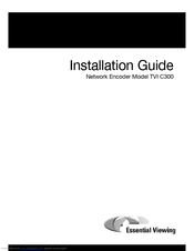 Essential Viewing TVI C300 Installation Manual