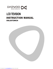 Daewoo DSL26T2WCH Instruction Manual