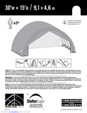 ShelterLogic 6,7 x 5,2 m Instructions Manual
